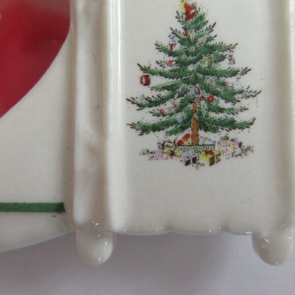 Spode Porcelain Christmas Tree Snowman Picture Frame Christmas Ornament - Picture 9 of 13
